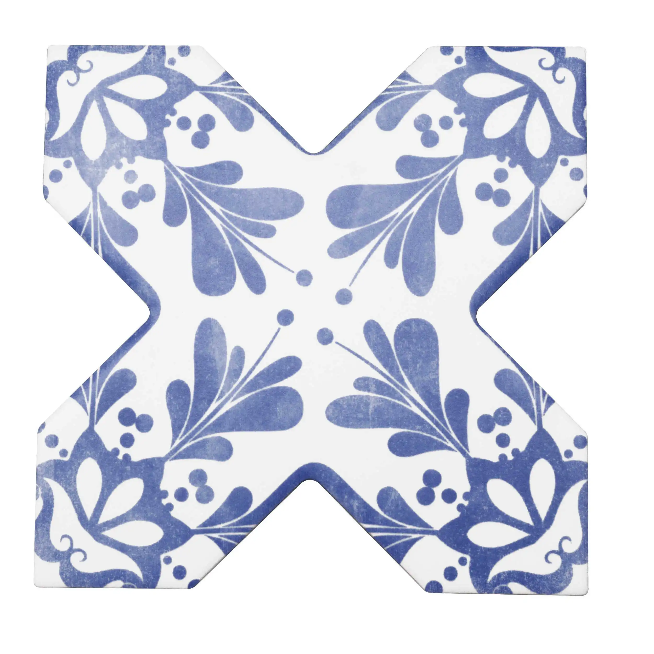 BECOLORS CROSS 13,6X13,6 DEC. STENCIL ELECTRIC BLUE