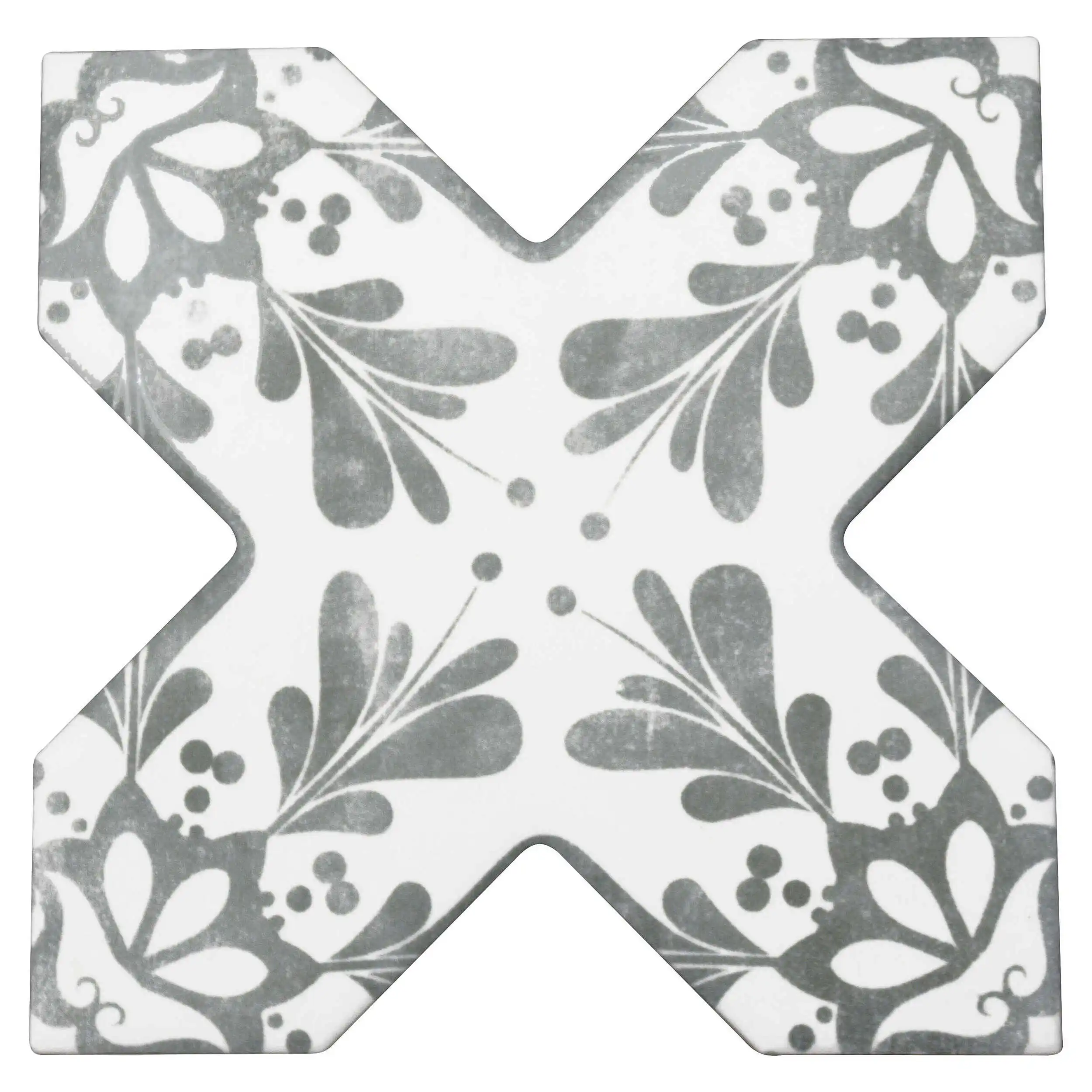 BECOLORS CROSS 13,6X13,6 DEC. STENCIL GREY
