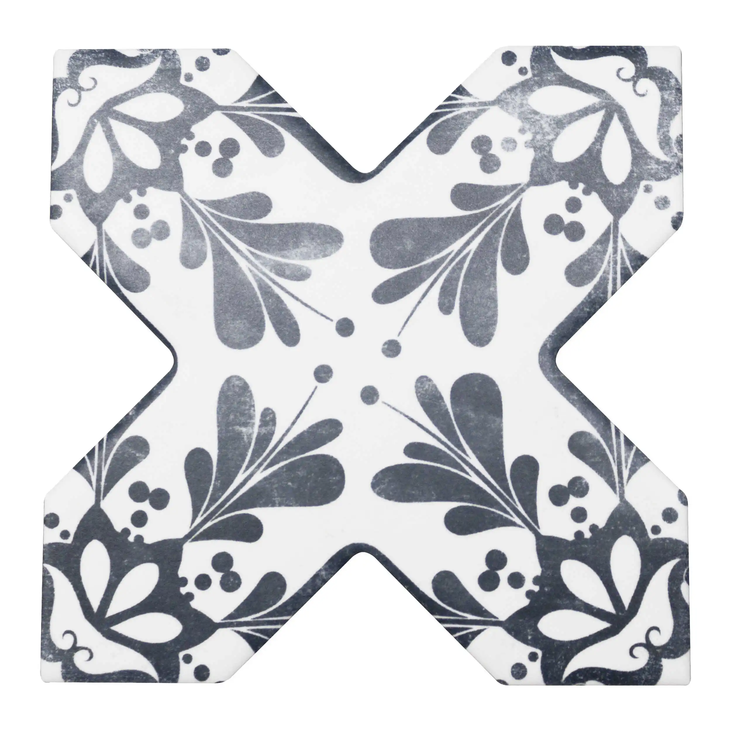 BECOLORS CROSS 13,6X13,6 DEC. STENCIL NAVY